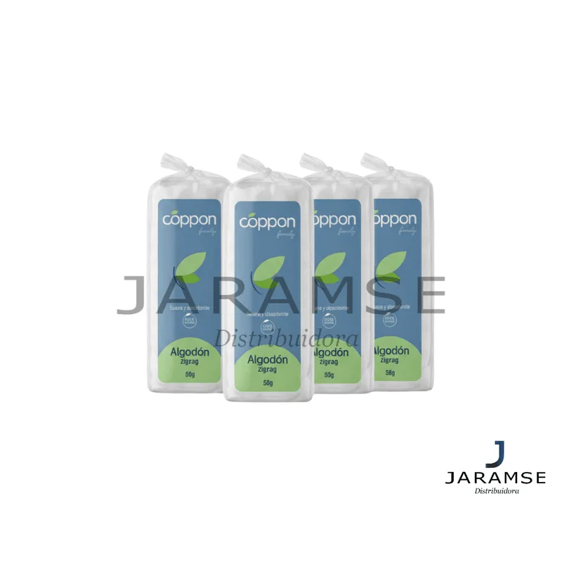 Algodón hidrófilo Coppon 25g y 50g — distribuidor autorizado JARAMSE Perú