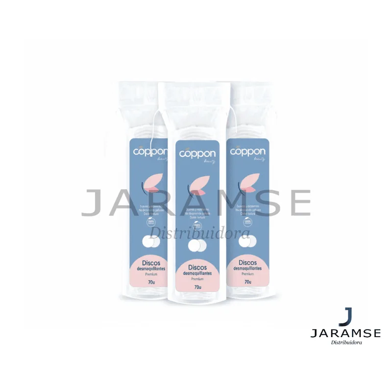 Discos desmaquillantes Coppon Beauty x70 — distribuidor JARAMSE perfumerías Perú
