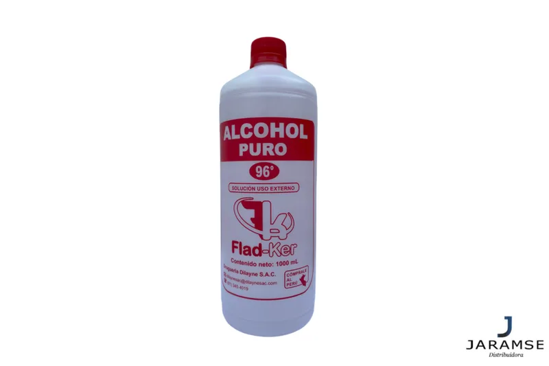 Alcohol 96° mayorista Lima — Fladker JARAMSE