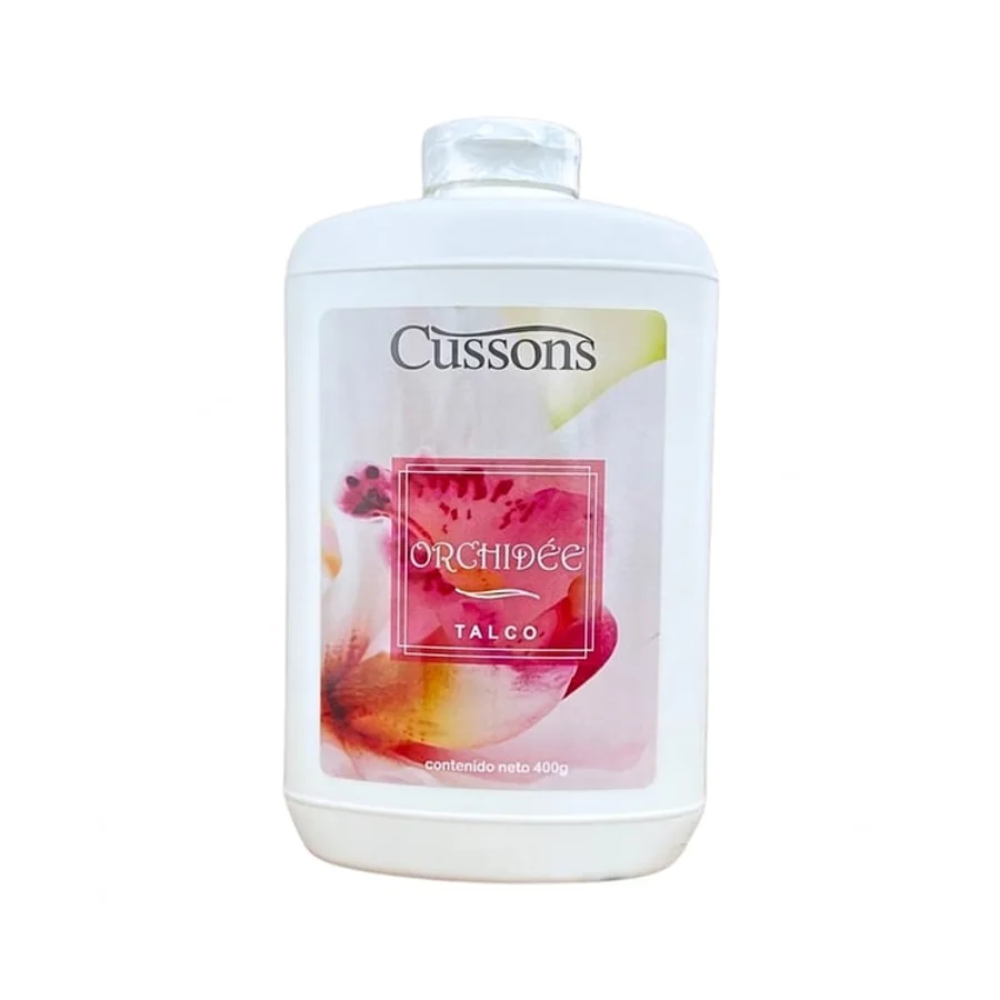 Talco Cussons Orquídea · Frasco 400g
