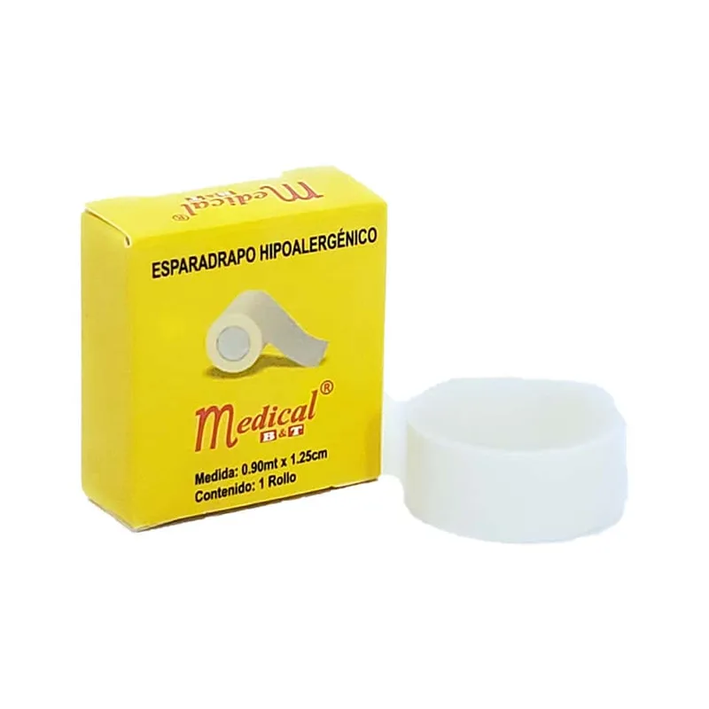 Esparadrapo Hipoalergénico 0.9m x 1.25cm Medical