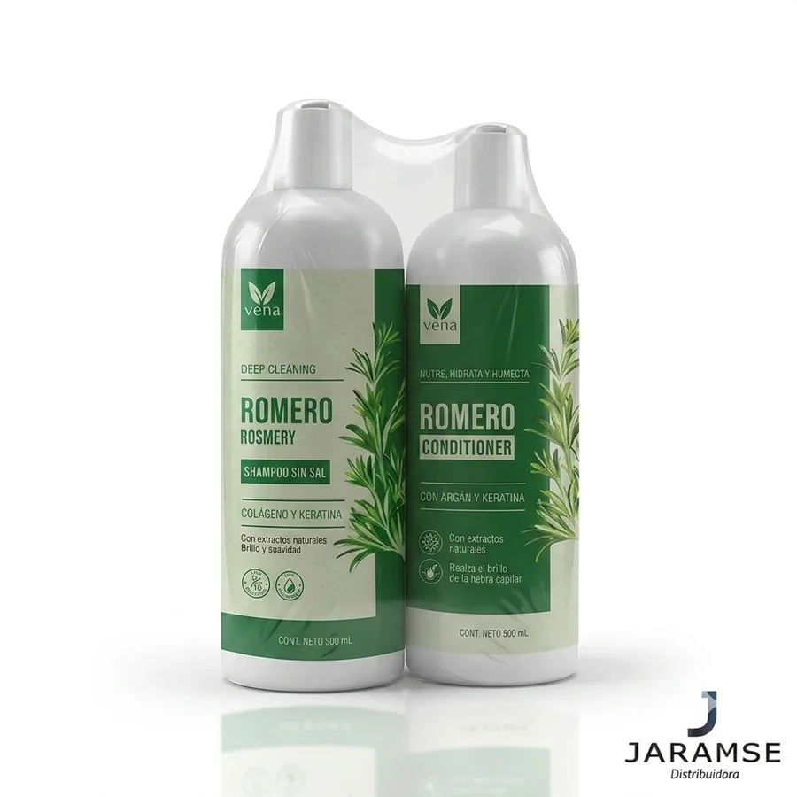 Shampoo de Romero 500ml · Pack shampoo + acond.